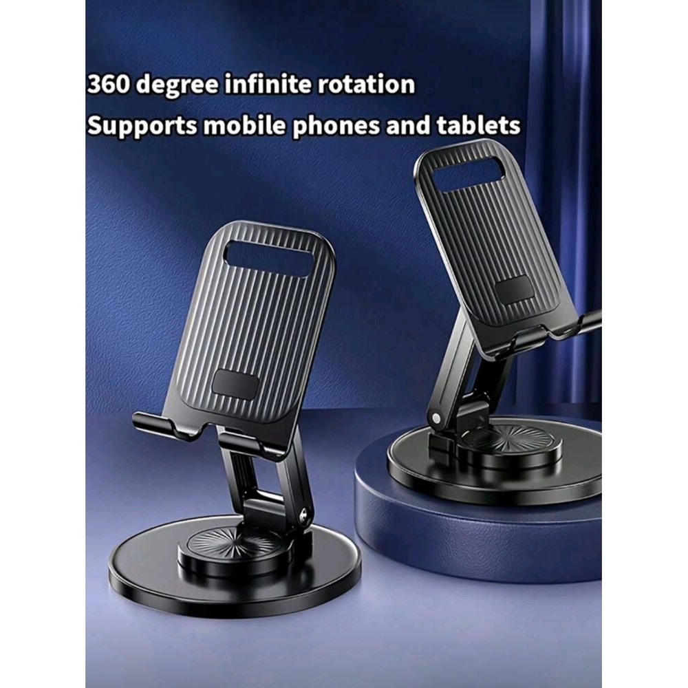 Black Adjustable Phone and Tablet Stand